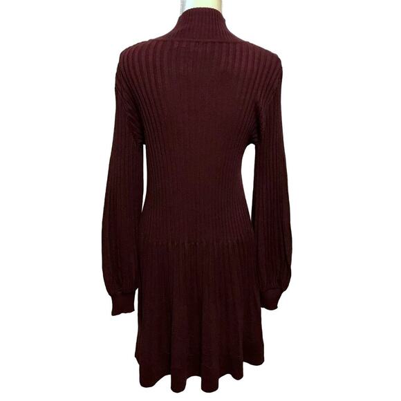Max Studio NWT Wine Sweater Dress Women L - Picture 7 of 9